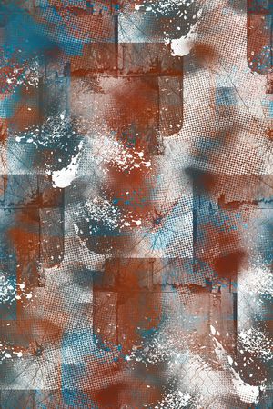 抽象男装印花华亿平台图片