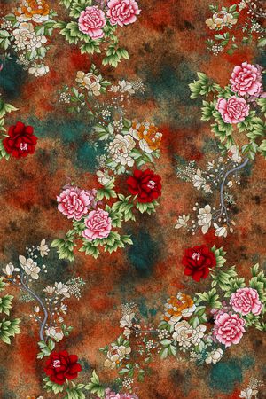 花卉印花华亿平台图片