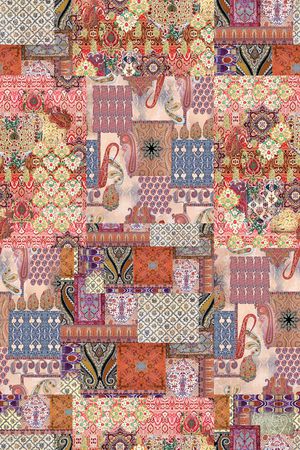 佩斯利印花华亿平台图片