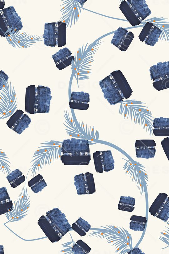 绿植树叶印花华亿平台图片