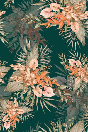 绿植树叶印花华亿平台图片