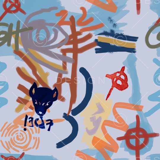 涂鸦印花华亿平台图片