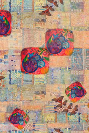 连衣裙印花华亿平台图片