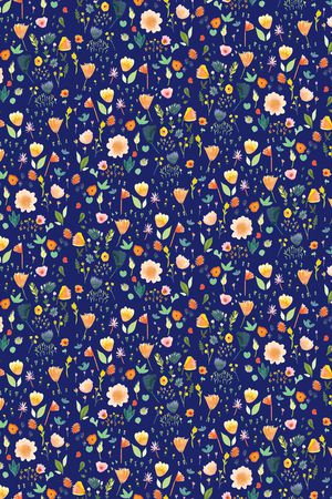 小碎花印花华亿平台图片