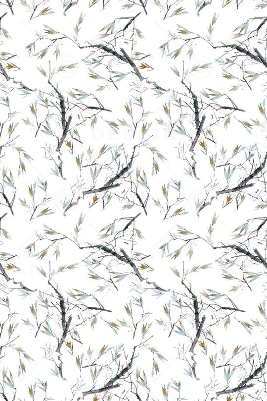 绿植树叶印花华亿平台图片