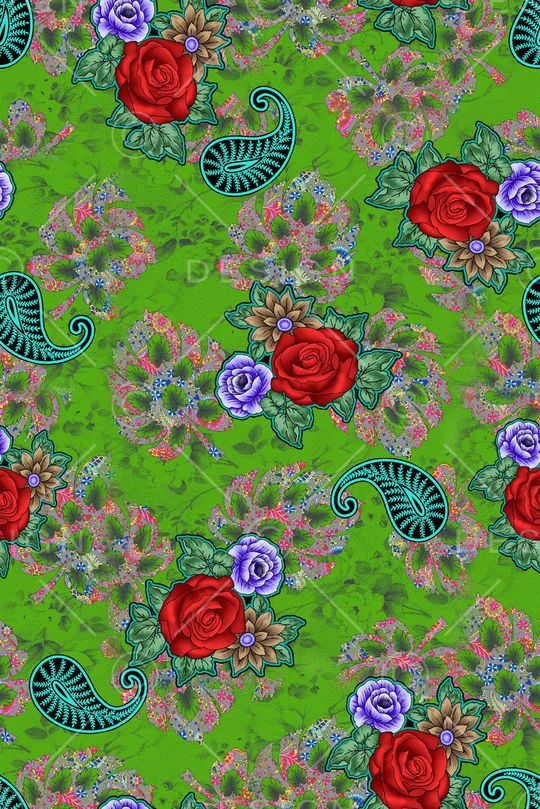 玫瑰花印花华亿平台图片