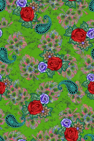 玫瑰花印花华亿平台图片