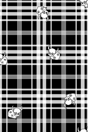 格子印花华亿平台图片