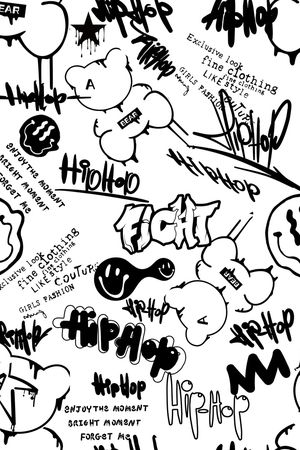 黑白印花印花华亿平台图片