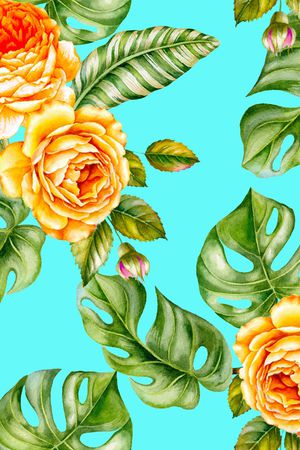 绿植树叶印花华亿平台图片