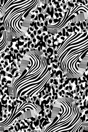 动物纹印花华亿平台图片