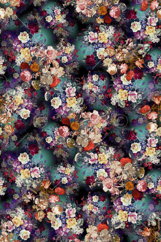 满版散花印花华亿平台图片