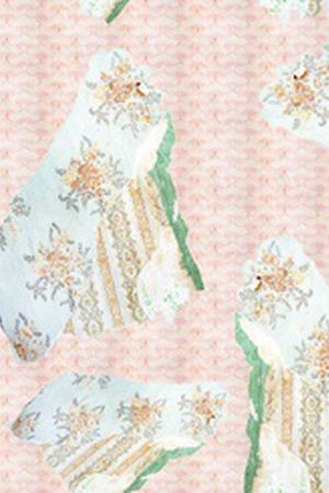 几何花卉印花华亿平台图片