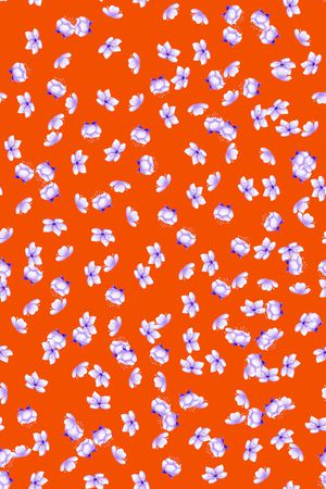 橙色印花华亿平台图片