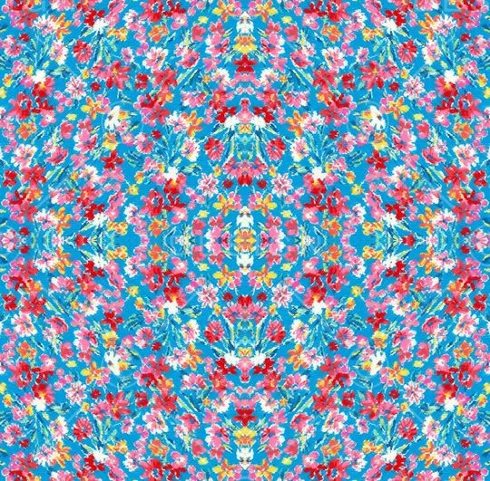 丝巾定位花印花华亿平台图片