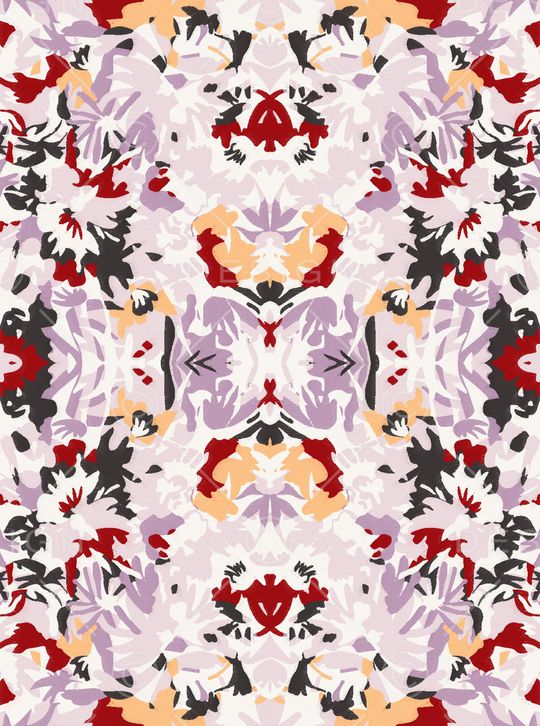 丝巾定位花印花华亿平台图片