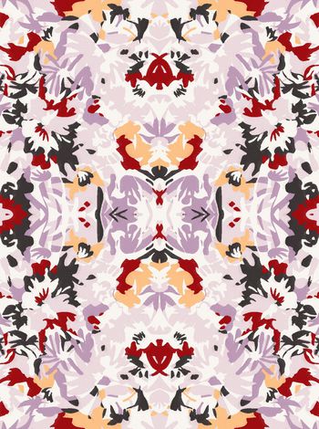 丝巾定位花印花华亿平台图片