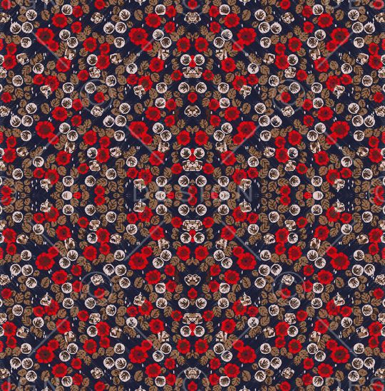 丝巾定位花印花华亿平台图片