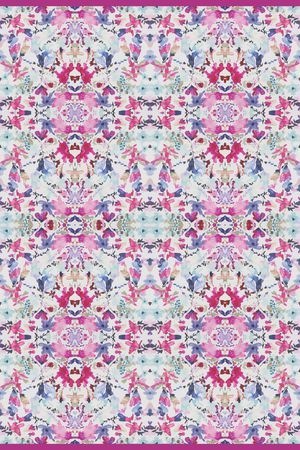 丝巾定位花印花华亿平台图片