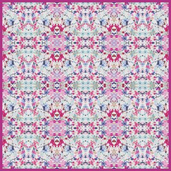 丝巾定位花印花华亿平台图片