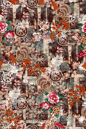 几何印花华亿平台图片