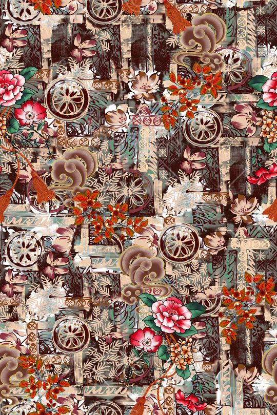 几何印花华亿平台图片