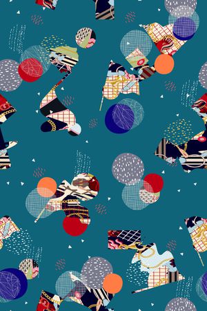 几何印花华亿平台图片