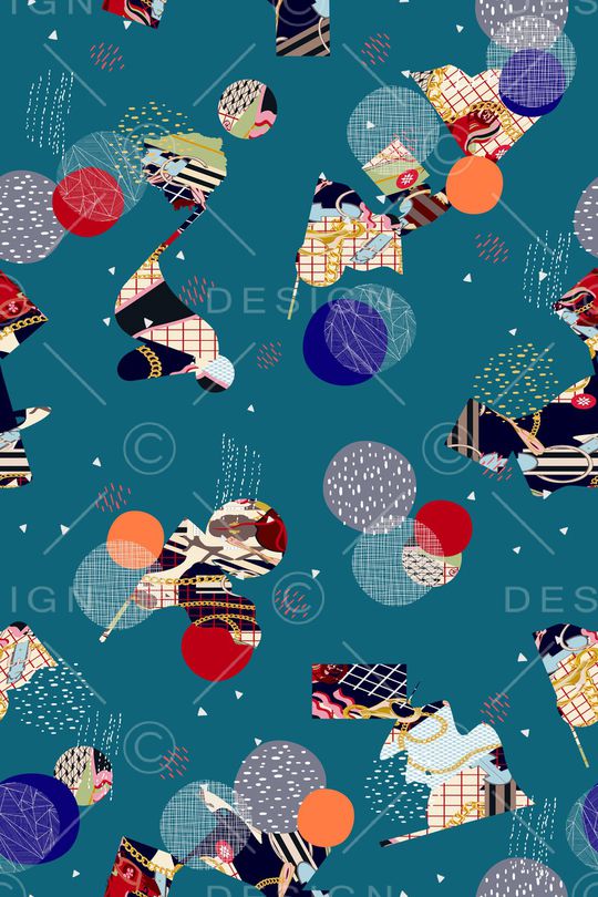 几何印花华亿平台图片