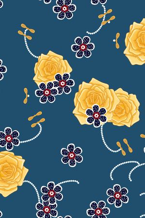 连衣裙印花华亿平台图片