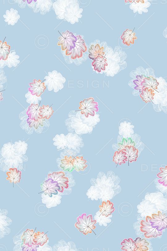 彩底花卉印花华亿平台图片