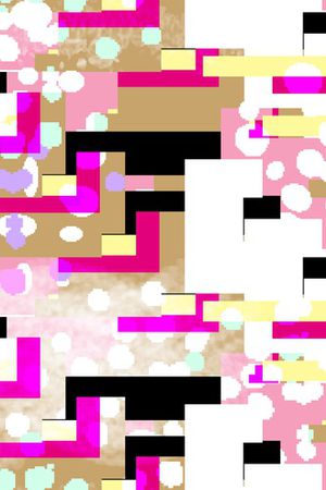 几何花卉印花华亿平台图片