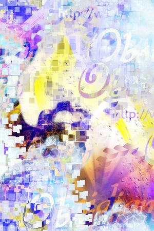 几何花卉印花华亿平台图片