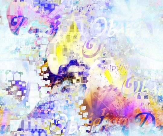 几何花卉印花华亿平台图片