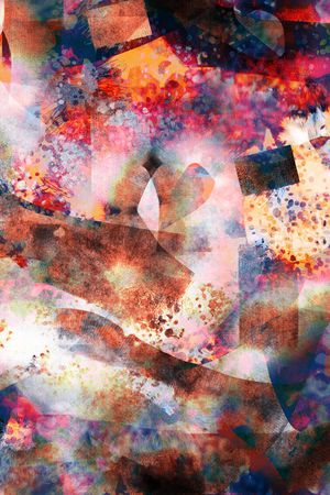 几何花卉印花华亿平台图片