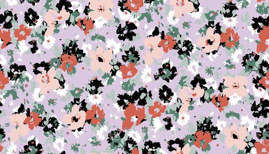 几何花卉印花华亿平台图片