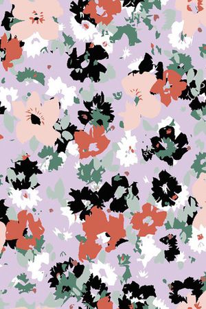 几何花卉印花华亿平台图片