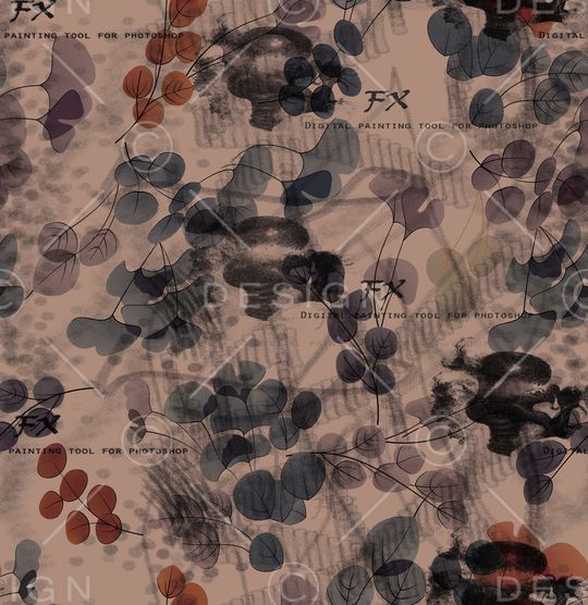 几何花卉印花华亿平台图片