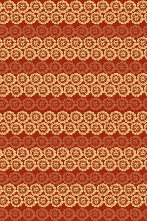 民族花卉印花华亿平台图片