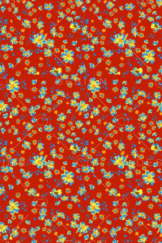 连衣裙印花华亿平台图片