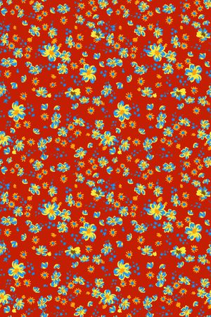 连衣裙印花华亿平台图片