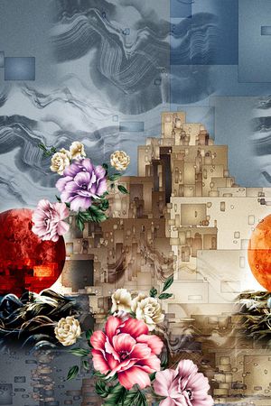 定位花印花华亿平台图片