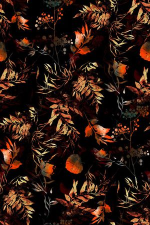 绿植树叶印花华亿平台图片