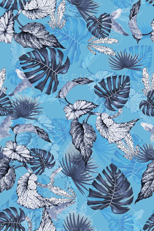 绿植树叶印花华亿平台图片