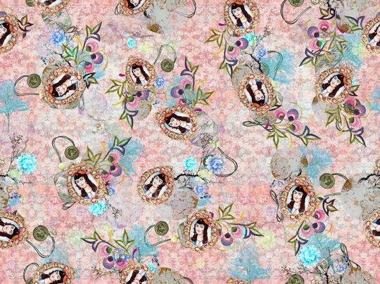 复古印花华亿平台图片