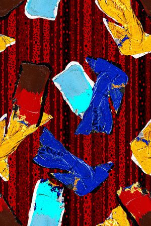 几何印花华亿平台图片