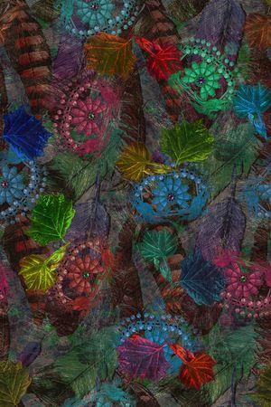 复古印花华亿平台图片