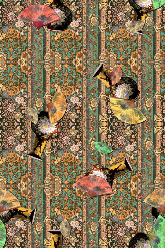 复古印花华亿平台图片