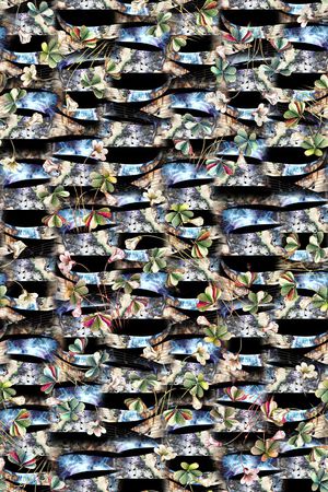 复古印花华亿平台图片