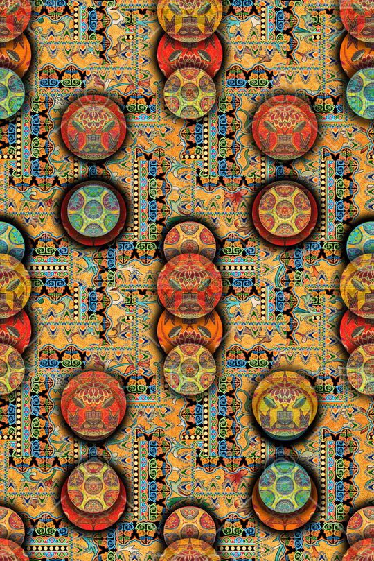 复古印花华亿平台图片