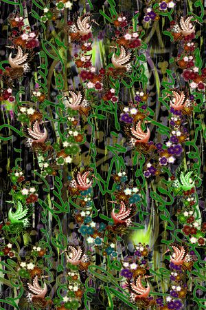 复古印花华亿平台图片